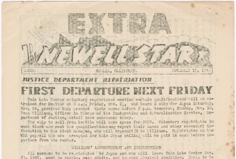 The Newell Star, Extra (November 17, 1945) (ddr-densho-284-100)