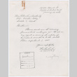 Letter requesting forms to reclaim articles of contraband surrendered in 1941 (ddr-densho-355-274)