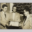 Akira Fukunaga receiving an award (ddr-njpa-5-609)