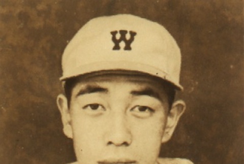 Bunzo Nishita, a Waseda University baseball player (ddr-njpa-4-1475)