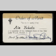 Order of Merit of the Tule Lake W.R.A. Project membership card (ddr-csujad-55-215)
