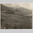 Sheep graze next to the coast (ddr-densho-542-841)