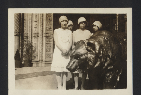 Photograph of Suzuki family at 1928 Sacramento State Fair (ddr-csujad-55-2651)
