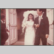Bride and groom leaving church (ddr-densho-523-519)