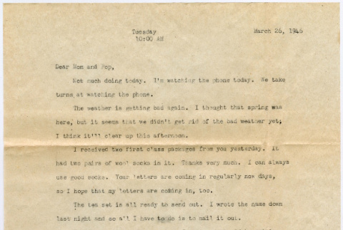 Letter from Tadashi Ishida to Mr. & Mrs. Y Ishida (ddr-densho-535-344)