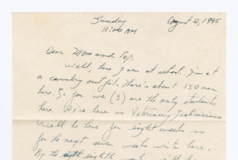 Letter from Tadashi Ishida to Mr. & Mrs. Y Ishida (ddr-densho-535-236)