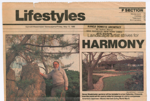Clipping from Gannett Westchester Newspapers (ddr-densho-377-3031)