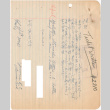 Letter sent to T.K. Pharmacy from  Jerome concentration camp (ddr-densho-319-375)