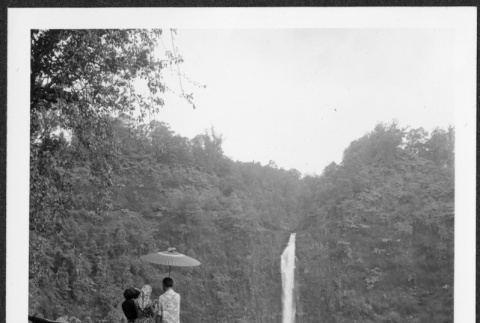 Nisei tourists at Akaka Falls (ddr-densho-363-224)