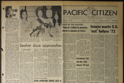 Pacific Citizen, Vol. 72, No. 22 (June 4, 1971) (ddr-pc-43-22)