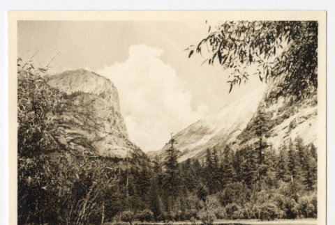 View of a mountain next to a body of water (ddr-densho-542-826)
