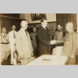 Minister of War Minami shaking hands with Patrick Hurley (ddr-njpa-1-700)