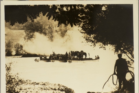 French soldiers ferrying across a river (ddr-njpa-13-1331)