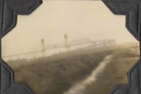 View of bridge, possibly from ship (ddr-densho-466-941)