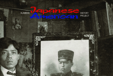 Mataichi Ozeki with photo portrait of his brother in Japan (ddr-ajah-6-859)