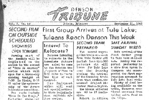 Denson Tribune Vol. I No. 59 (September 21, 1943) (ddr-densho-144-100)