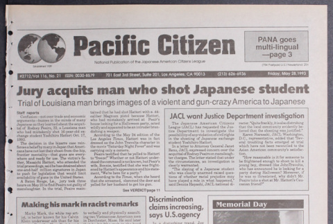 Pacific Citizen, Vol. 116, No. 21 (May 28, 1993) (ddr-pc-65-21)