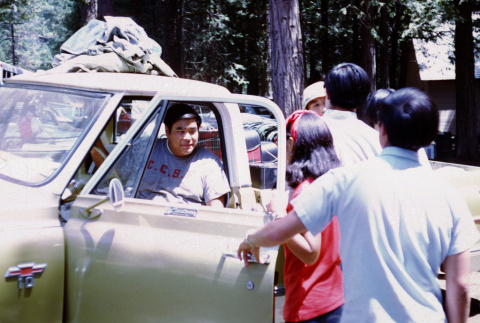 Jerry Tondo in a truck (ddr-densho-336-184)