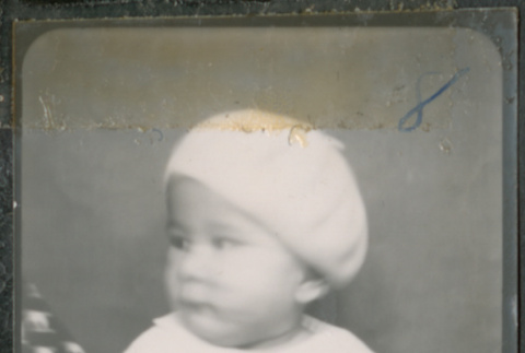 Baby in white beret (ddr-densho-483-620)