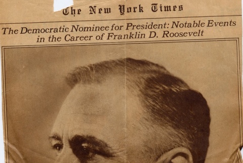 Clipping regarding Franklin D. Roosevelt (ddr-njpa-1-1521)