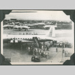 Crowd outside airplane (ddr-ajah-2-712)