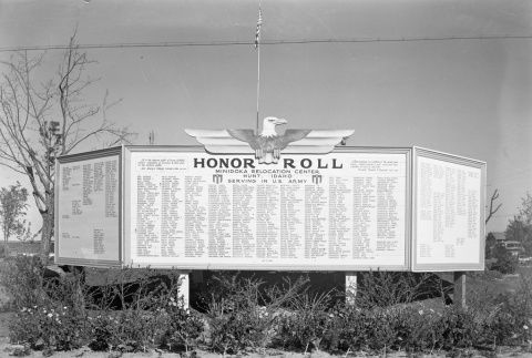 Honor Roll at Minidoka (ddr-fom-1-396)