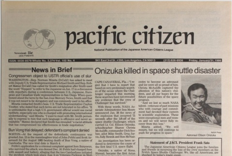 Pacific Citizen, Vol. 102, No. 4 (January 31, 1986) (ddr-pc-58-4)