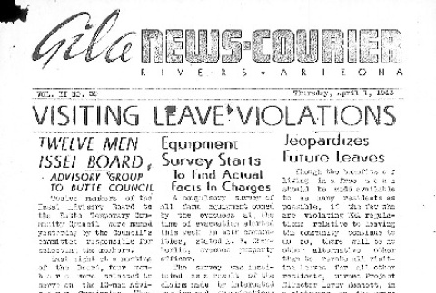 Gila News-Courier Vol. II No. 39 (April 1, 1943) (ddr-densho-141-75)