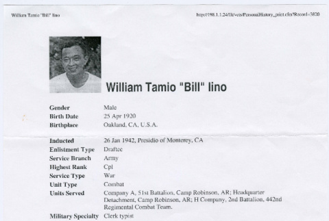 William Tamio 