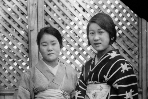 Two young women in kimono (ddr-ajah-6-459)