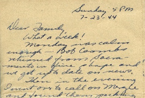 Letter from a camp teacher to her family (ddr-densho-171-52)