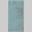 List of Expenses (ddr-densho-423-312)