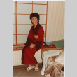 Woman in red kimono (ddr-densho-522-649)