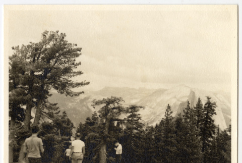 Men on a mountain top (ddr-densho-542-830)