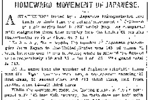 Homeward Movement of Japanese. (March 10, 1911) (ddr-densho-56-199)
