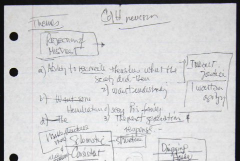 Color of Honor revision notes (ddr-densho-1007-1058)