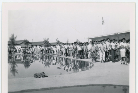 Returning from the last student assembly (ddr-densho-37-2123)