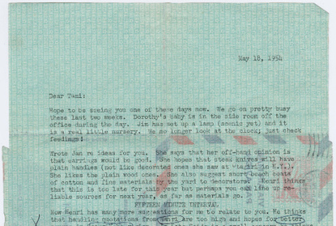 Letter from Karen to Tami (Tomoye Takahashi) (ddr-densho-424-1090)