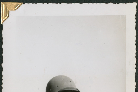 Soldier wearing helmet (ddr-densho-434-315)