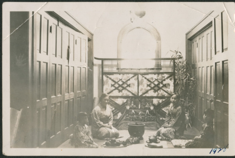 Girl's day display and family (ddr-densho-378-289)