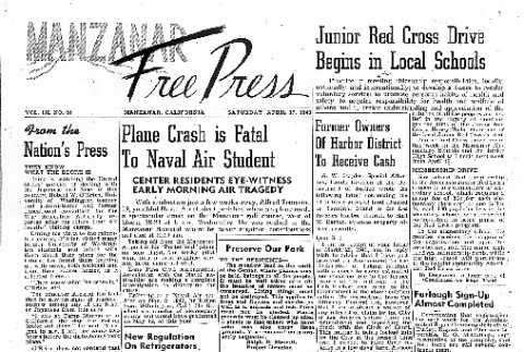 Manzanar Free Press Vol. III No. 31 (April 17, 1943) (ddr-densho-125-122)