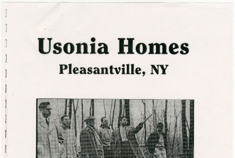 Usonia Homes booklet titled:  Usonia Homes Pleasantville, NY (ddr-densho-377-3064)