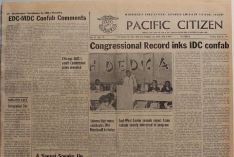 Pacific Citizen, Vol. 53, No. 10 (September 8, 1961) (ddr-pc-33-36)