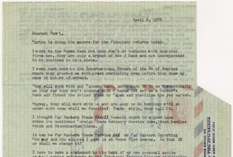 Letter from Tami (Tomoye) Takahashi to Henri Takahashi (ddr-densho-424-968)