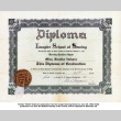 Diploma from Imagire School of Sewing for Fumiko Itahara (ddr-ajah-6-533)