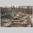 Pool with rock feature under construction (ddr-densho-377-2396)