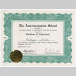 The Americanization School Certificate of Achievement (ddr-ohs-1-19)