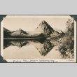 Postcard of Two-Medicine Lake with mountain in background (ddr-densho-316-320)