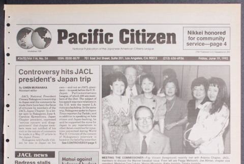 Pacific Citizen, Vol. 114, No. 24 (June 19, 1992) (ddr-pc-64-24)