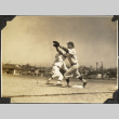 Man catching a ball another running to base (ddr-densho-326-456)